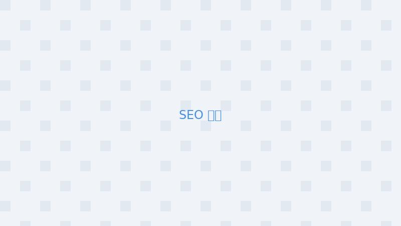 SEO 诊断分析